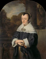 Porträt von Maria Rey (1630/31-1703). Ehefrau von Roelof Meulenaer