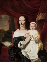 Bildnis von Johanna de Geer-Trip mit ihrer Tochter Cecilia