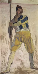 Krieger mit Hellebarde, ca. 1898