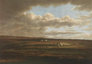 Blick vom Aschaffenburger Schloss auf die Alleen zum Schönbusch (Aschaffenburger Zyklus)