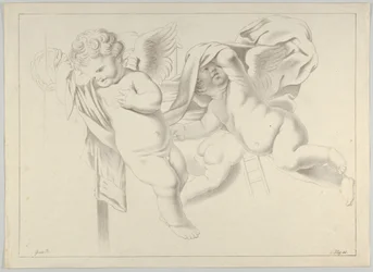 Studie von drei Putti, ca. 1800-1844