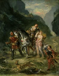 Angelica und der verwundete Medoro, ca. 1860