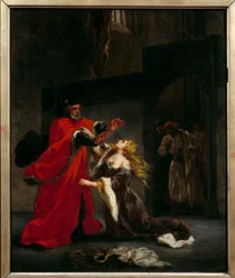 Desdemona verflucht von ihrem Vater (Brabantio)