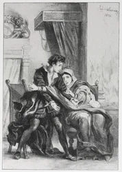 Hamlet und die Königin, 1834