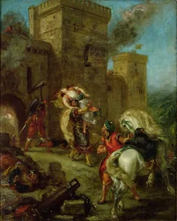 Rebecca, entführt vom Templer Sir Brian de Bois-Guilbert