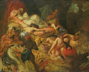 Studie für Der Tod des Sardanapalus