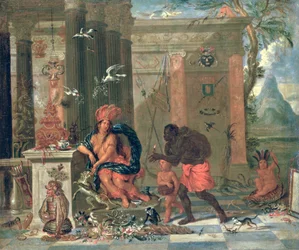 Allegorie Amerikas, 1691
