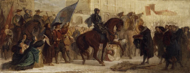 Einzug von Maximilian I. in Prag nach dem Sieg am Weißen Berg im Jahr 1620
