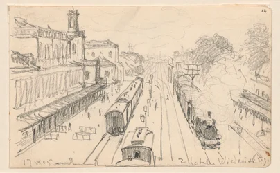 Ansicht des Warschauer Bahnhofs