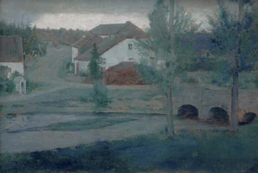 Der Eingang zum Dorf, 1885