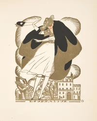 Bourrasque, aus einer Sammlung von Modeplatten, 1920 (Pochoir-Druck)