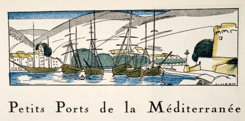 Mittelmeerhafen aus Gazette de Bon Ton, veröffentlicht 1920