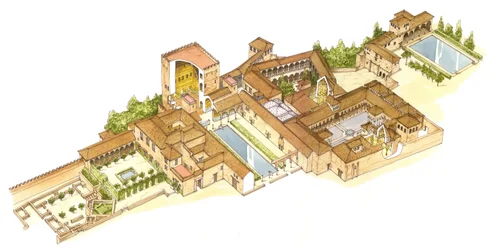 Alhambra, Granada, Spanien. Königliche Paläste