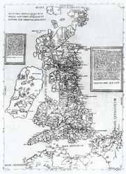 Britania Insula quae dup Regna continet Angliam et Scotiam cum Hibernia adiacente, graviert von Paulo Forlani, 1562 (Kupferstich)