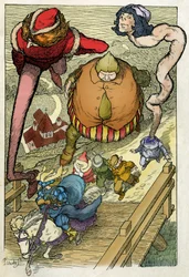 Illustration von Filiberto Scarpelli für die Fabel 