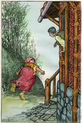 Illustration von Filiberto Scarpelli für die Fabel 