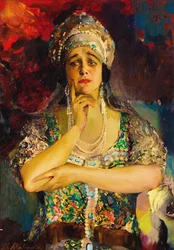 Porträt der Sängerin Nadezhda Plevitskaya, 1924