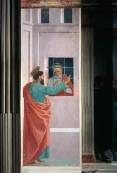 Der heilige Paulus besucht den heiligen Petrus im Gefängnis, von Filippino Lippi