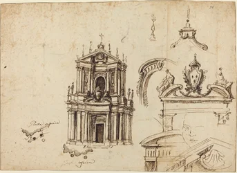 Studien für die Fassade von Santa Cristina