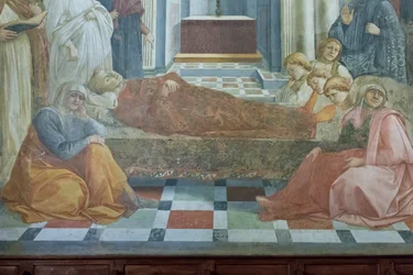 Das Begräbnis des heiligen Stephanus (Detail)