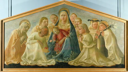 Trivulzio-Madonna oder Madonna der Demut mit Engeln und Karmelitenheiligen