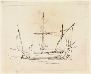 Ein Segelschiff