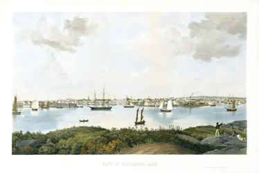 Ansicht von Gloucester, Mass., ca. 1856