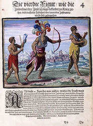 Eine Seite aus dem Buch "Kleine Reisen, auf Deutsch, Teil I: Pigafettas Kongo", 1597