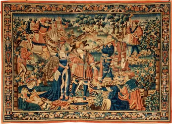 Flämische Tapisserie. 16. Jahrhundert.