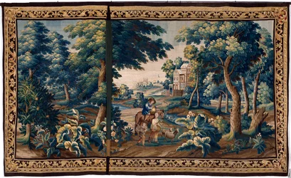 Flämischer Wandteppich. Ende des 17. Jahrhunderts. Eigentum der Kirche Sint-Walburgakerk Oudenaarde