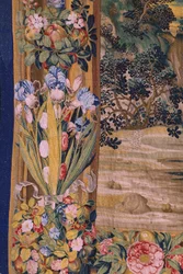 Serie Die Apokalypse: Der heilige Michael besiegt den Drachen. Atelier Willem Dermoyen, Brüssel. Ca. 1553-1555. (Detail)