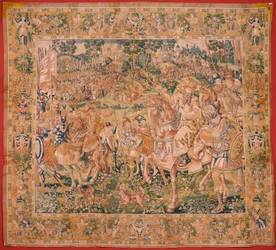 Das Buch Judith. Nebukadnezars Armee. Erster Wandteppich der Serie.