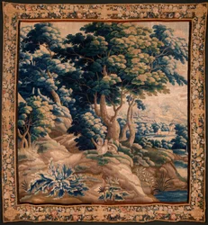 Flämischer Wandteppich. Genannt Verdure. Atelier von Oudenaarde. 17. Jahrhundert.
