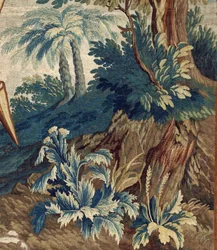 Flämischer Wandteppich. Die Verherrlichung des heiligen Kreuzes. 17. Jahrhundert. Eigentum der Kirche Sint-Walburgakerk Oudenaarde (Dekenij van de Sint-Walburga).