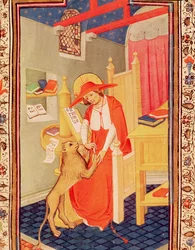 Fol.310v St. Hieronymus, aus dem Stundenbuch von Don Duarte