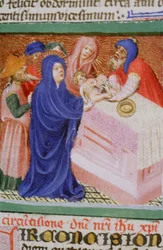Ms Gen 1111 Seite aus der Legenda Aurea, Brügge, ca. 1400-10