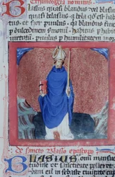 Ms Gen 1111 Seite aus der Legenda Aurea, Brügge, ca. 1400-10