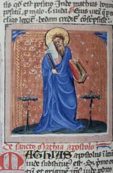 Ms Gen 1111 Seite aus der Legenda Aurea, Brügge, ca. 1400-10