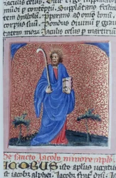 Ms Gen 1111 Seite aus der Legenda Aurea, Brügge, ca. 1400-10
