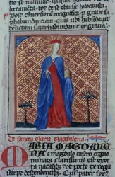 Ms Gen 1111 Seite aus der Legenda Aurea, Brügge, ca. 1400-10