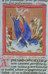 Seite aus der Legenda Aurea, Brügge, ca. 1400-10