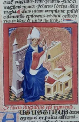 Seite aus der Legenda Aurea, Brügge, ca. 1400-10