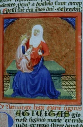 Seite aus der Legenda Aurea, Brügge, ca. 1400-10