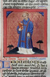 Seite aus der Legenda Aurea, Brügge, ca. 1400-10