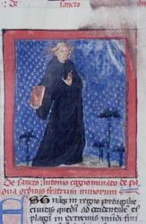 Seite aus der Legenda Aurea, Brügge, ca. 1400-10