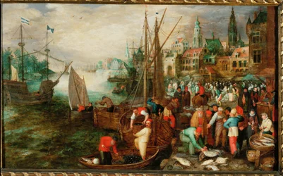 Hafen und Markt in Antwerpen