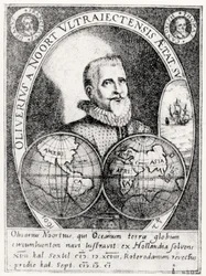Porträt von Oliver Noort (1558-1627) im Alter von 42 Jahren