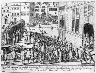 Szenen der spanischen Inquisition in Gent, Juni 1578