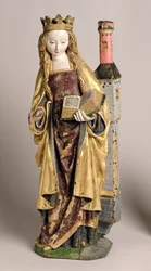 St. Barbara, Schule von Mechelen, um 1500