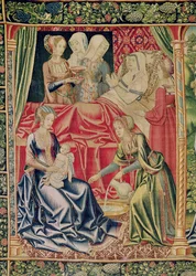 Die Geburt der Jungfrau, Brüsseler Werkstatt, ca. 1510